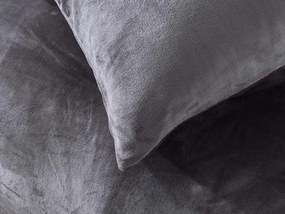 XPOSE® Mikroplyšové obliečky do postieľky JORGA Exclusive - tmavo sivé