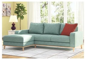 Tyrkysová rohová pohovka (ľavý roh) Beata - Ropez