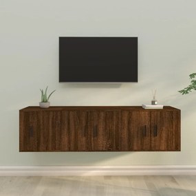 3-dielna súprava TV skriniek hnedý dub spracované drevo 3188445