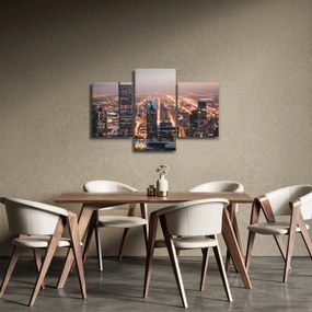Obraz svietiacej metropoly (90x60 cm)