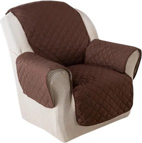 Prikrývky s opierkami béžová/hnedá kreslo - sedák 57 cm