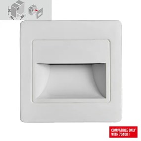 Zapustené svietidlo nad schody - EMITHOR - STEP LIGHT NET LED 1,5W, 4000K, biele