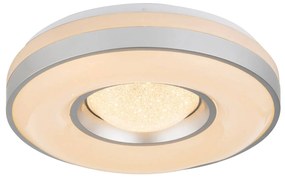 Stropné LED svietidlo Colla kovový rám strieborná