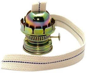 Petrolejová lampa ANNA 34 cm lesná zelená káro