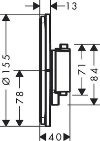 Hansgrohe ShowerSelect Comfort S, termostat pod omietku pre 2 spotrebiče s EN1717, chrómová,  HAN-15556000