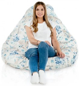 Sedací vak DROP XXL ocean