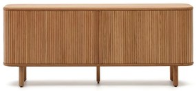 Komoda v dekore jaseňa s posuvnými dverami v prírodnej farbe 180x75,5x40 cm Mailen – Kave Home