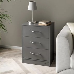 InternetovaZahrada Sada 2 ks nočných stolíkov Eloise 54x39x28 cm - antracit