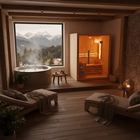 BPS-koupelny Fínska sauna Relax HYD-3940 150x120, 3-4 osoby
