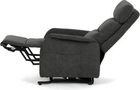 Polohovacie kreslo sivé, elektrické TV-L8960 GREY2