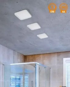 Bodové svetlo Slim 22 Square 3000K Ip44 biele do sadrokartonu