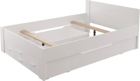 Postel Iwetta 140x200 cm, biela
