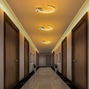 LED stropné svietidlo v zlatej farbe 33x46 cm Moon – Opviq lights