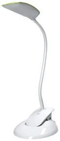 Stolná lampička FLAT s podstavcom i clipom - LED 5W - 4000K