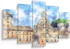 Obraz - Kostol Santa Maria di Loreto, Rím, Taliansko (150x105 cm)