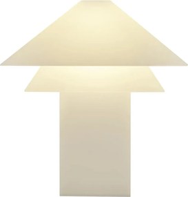 Biela LED stolová lampa so stmievačom s kovovým tienidlom (výška 33,5 cm) Sanaka – Blomus