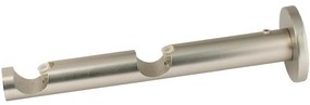 Podpera dvojitá moderný dizajn 19/19mm satina nikel