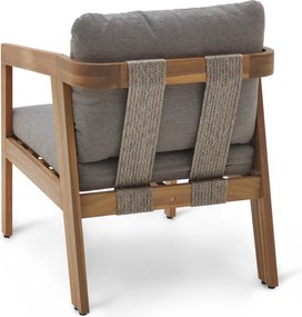 Pohodlná záhradná sedacia súprava s textilným výpletom, 4-dielna