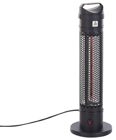 Voľne stojaci elektrický ohrievač na terasu 1000 W čierny KRAKATOA Beliani