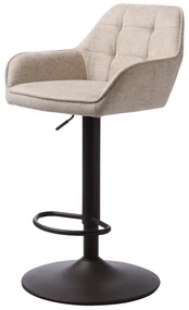 Béžová barová stolička s nastaviteľnou výškou Nolan – Unique Furniture