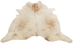 Bielo-hnedý koberec z hovädzej kože Cowhide salt pepper - 200*0,5*240cm/3-4m²