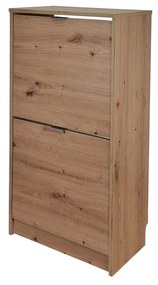 Botník/skrinka na topánky Marnie 2K (dub artisan). Akcia -21%. Vlastná spoľahlivá doprava až k Vám domov. 1082828