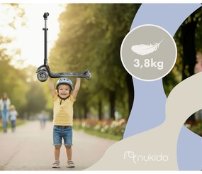 Detská Kolobežka s balančným sedadlom Nukido Flippo - čierna