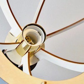 Prisadený luster LANDO 1xE27/15W/230V buk