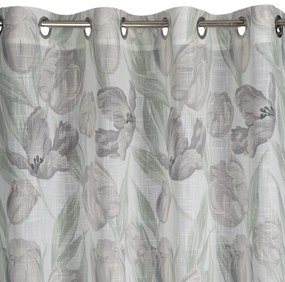 ZÁVES NA KRÚŽKOCH MILLIE 140X250 CM KVETY