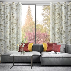 ZÁVES NA KRÚŽKOCH PATI 140X250 CM KVETY