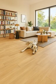 Beaulieu International Group, PVC podlaha - lino Domo 2158, na mieru, šíře 2m,4m, béžová, bez podkladu, kuchyňa