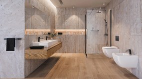 Deante Blur, granitové umývadlo na dosku 1200x400x120 mm, biela, DEA-CQB_AU2S