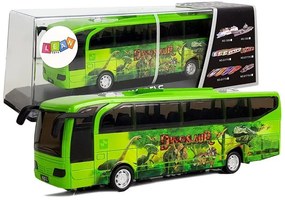LEAN TOYS Autobus 22 cm s motívom Jurského parku - zelený