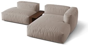 Béžová modulárna rohová pohovka (pravý roh) Martina – Micadoni Home