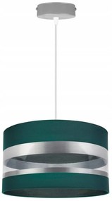 Závesné svietidlo Intense chrome, 1x textilné tienidlo (výber zo 6 farieb), (výber z 3 farieb konštrukcie), (fi 35cm)