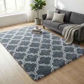 Protišmykový koberec DECOR strieborný