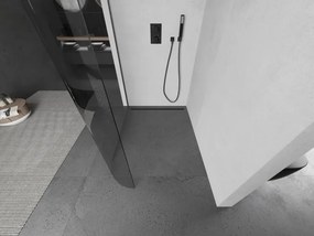 Mexen Kioto L, sprchová zástena Walk-In 80 x 200 cm, 8mm číre sklo, grafitový profil, 800-080-103-66-06