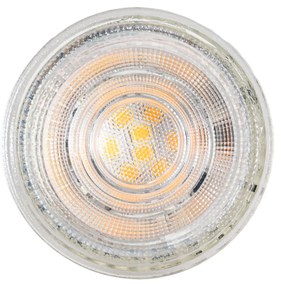 Sada 5 stmievateľných LED žiaroviek GU10 50 mm v Kelvinoch číra 4,9 W 400 lm 2200 – 3000 K