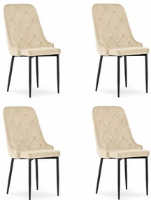 Stolička CAPRI - béžová x 4 9401 71 00 00