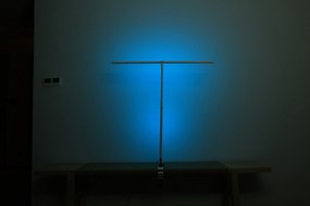 Stolná LED lampa NOX s RGBW efektmi, svorka, diaľkový ovládač