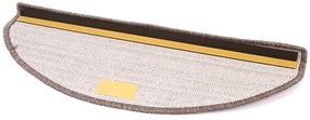 Vopi Nášľap na schody Udinese hnedá, 24 x 65 cm, súprava 5 ks