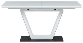 Autronic BONTEC Jedálenský stôl rozkladací 160x90cm, mdf, biela, HT-D1931 WT Farba: Biela