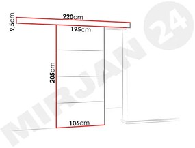 Posuvné dvere Meralia Plus 100 (jaseň tmavý). Vlastná spoľahlivá doprava až k Vám domov. 1053922