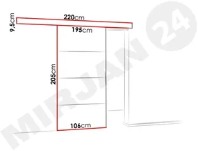 Posuvné dvere Meralia Plus 100 (biela). Vlastná spoľahlivá doprava až k Vám domov. 1053920