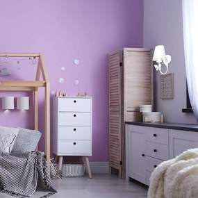 EUlight Detské nástenné svietidlo Alice, 1x biele textilné tienidlo, w