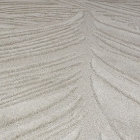 Sivý vlnený koberec Flair Rugs Lino Leaf, 160 x 230 cm