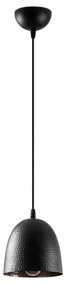 Závesné svietidlo na lane TATTOO 1xE27/40W/230V pr. 16 cm čierne