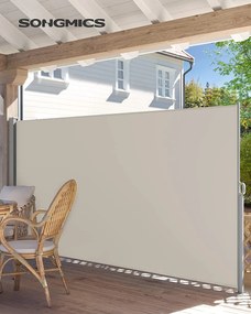 Bočná markíza Orrine 180x350 cm béžová