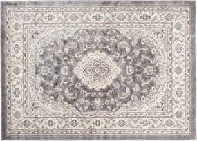 Koberec Dubai CHU 6956A – sivý obdĺžnikový koberec z polypropylénu Rozmer: 80x150 cm