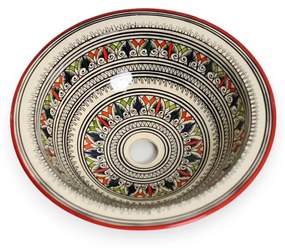Orientálne ručne maľované umývadlo FES 04